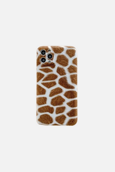 Plush Giraffe Print iPhone Case
