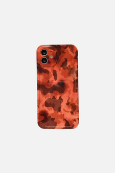 Marble Amber Gradient Art Red iPhone Case