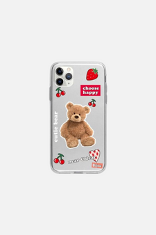 Teddy Bear Choose Happy iPhone Case