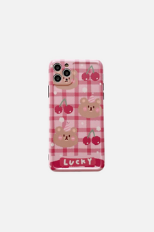 Lucky Bear Cherry iPhone Case
