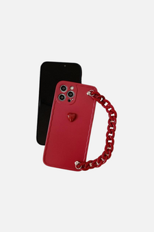 Love Heart Red  Bracelet iPhone Case