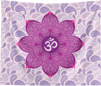 Crown Chakra Mandala Wall Tapestry