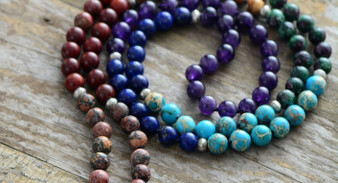 7 Chakras Meditation Mala Beads