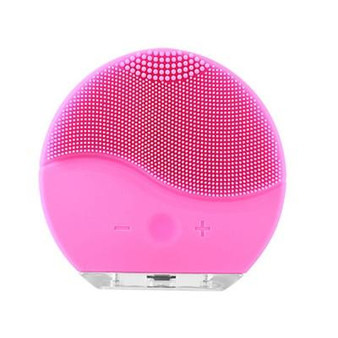Mini Electric Facial Cleansing Brush Silicone Sonic Vibration Cleaner Deep Pore Cleaning Skin Massage face brush cleansing