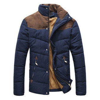 Winter Jacket Men Warm Casual Parkas Cotton Stand Collar Winter Coats Male Padded Overcoat Outerwear Clothing4XL,YA332