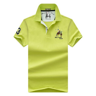 Men's POLO Shirts Brand Cotton Short Sleeve Camisas  solid embroidery Polo Summer Stand Collar Male Polo Shirt plus size S- 7XL