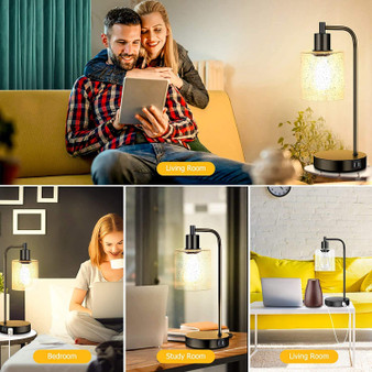 Desk Lamps for for Reading Living Room, Bulbs Included