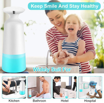 OUZIGRT Automatic Soap Dispenser, 12Oz Touchless Foaming Soap Dispenser