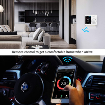 WiFi Programmable Home Thermostat, Compatible with Alexa and Google assistant.