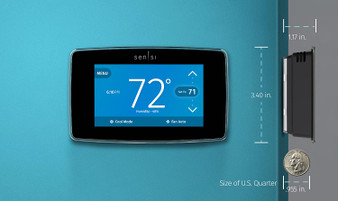 Emerson Touch Wi-Fi Smart Thermostat with Touchscreen Color Display, Works with Alexa.