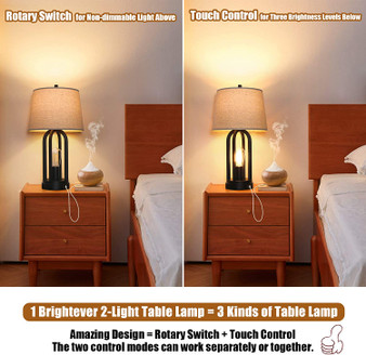 Touch Bedside Table Lamps