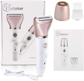 Underarms and Bikini Pop-Up Trimmer 2 Changeable Trimmer Heads (Rose Gold)