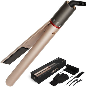 Professional Hair Straightener, Flat Iron for Hair Styling: 2 in 1 Tourmaline Ceramic Flat Iron