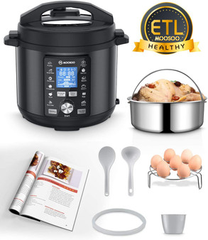 6 Quart, 304 Stainless Steel Slow Cooker, Steamer, Rice Cooker, Cake Maker,]