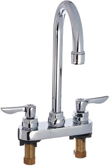 Lavatory Faucet with Lever Handles, Chrome