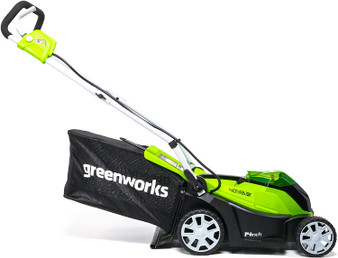 40V 14-Inch Cordless Lawn Mower Battery and Charger Not Included.