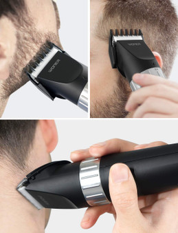 WONER Hair Clippers, Cordless Rechargeable Hair trimmer for Families,13-piece