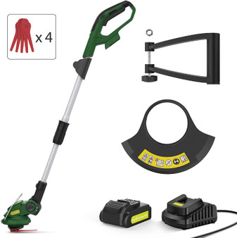 Cordless String Trimmer - Weed Trimmer, with Battery & Charger.