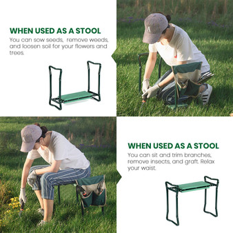Garden Kneeler and Seat Foldable Soft Gardening Stool,  Portable Kneeler Work seat.