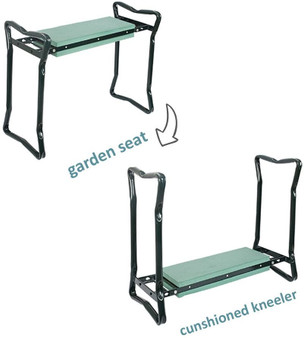 Garden Kneeler and Seat with Bonus Tool Pouch, Foldable Stool for Easy Storage.