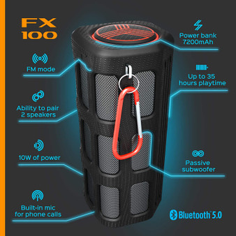 Extreme Bluetooth Speaker - Loud, Rugged for Outdoors