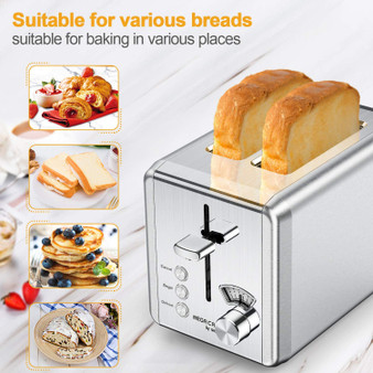 Toasters 2 Slice Best Rated Prime, whall Stainless Steel, Bagel Toaster - 6 Bread Shade