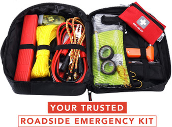 Thrive Car Emergency Kit with Jumper Cables + First Aid Kit | Car Accessories | Roadside Assistance & Survival