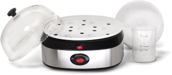 Elite Cuisine EGC-207 Egg Poacher, Omelet, Steamer & Soft, Medium