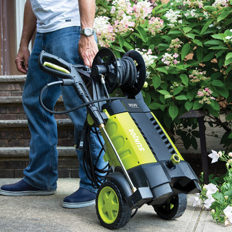 GPM 14.5 AMP Electric Pressure Washer with Hose Reel, Green