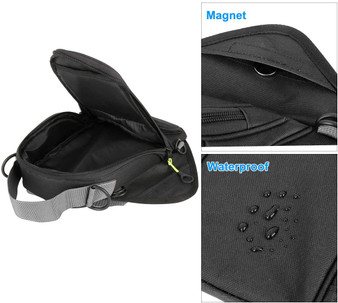 Universal Motorcycle Tank Bag Black Waterproof Mobile Phone Navigation Bag
