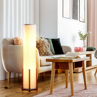 Decorative Tower Shade Floor Lamp for Living Rooms.