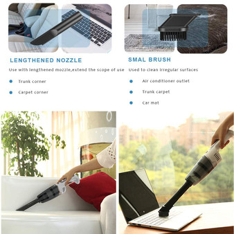 Wireless 4500Pa Car Cordless Vacuum Cleaner Suitable for Home, Auto, and Office Cleaning.