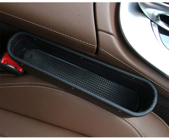Car Seat Pockets PU Leather Car Console Side Organizer