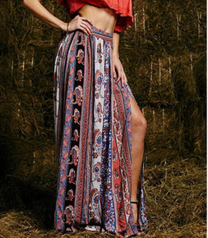 Gypsy Floral Maxi Beach Skirt