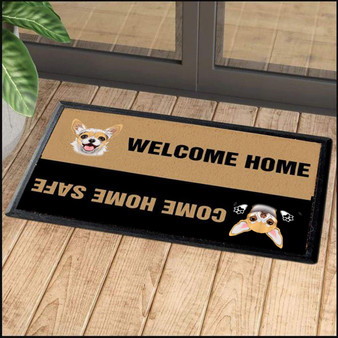 Chihuahua Welcome Home Come Home Safe Doormat Dog Welcome Mat Door Mat Outdoor