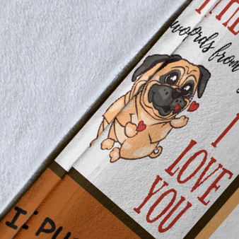 Pug Money Can Buy A Lot Of Thing Fleece Blanket Cute Dog Blanket For Kid For Children