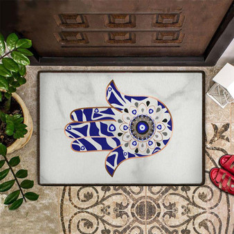 Evil Eye Doormat Front Porch Mat Modern Doormat Washable Decorative Doormat For Sale