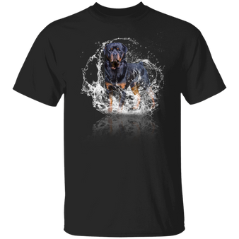 Rottweiler Mirror Water Reflection T-Shirt Gift For Rottweiler Lovers Birthday Gift For Brother