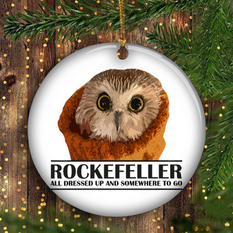 Rockefeller Owl Ornament All Dressed Up And Somewhere To Go Cute Owl Christmas Tree Decor