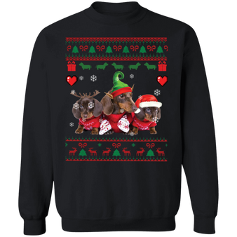 Dachshund Christmas Sweatshirt Cute Sweatshirt For Dog Lovers Xmas Gift For Friend