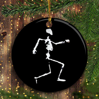 Skeleton Christmas Tree Ornament Unus Annus Ornament Clipart Official Unus Annus Merch