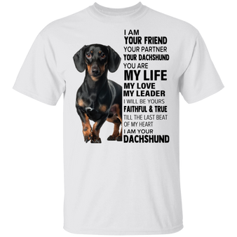 Dachshund I Am Your Friend T-Shirt Black Weenie Dog Shirt Christmas Gift For Dog Lover