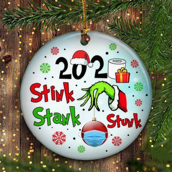 2020 Stink Stank Stunk Ornament 2020 Ornament Funny Toilet Paper Quarantine Christmas Ornament_