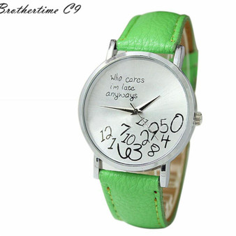 Funny "Whatever I am late Anyway" Wrist Watch