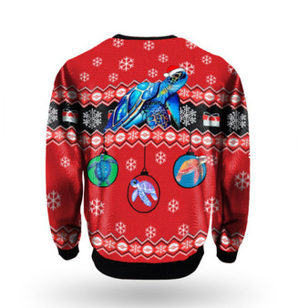 Sea Turtle Christmas Sweatshirt Family Christmas Sweatshirt Christmas Gift For Parents Family