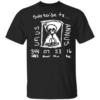 Unus Annus T-Shirt Skull Hourglass Shirt Design Unus Annus Merch