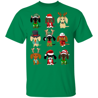 Dachshund Christmas T Shirt  Cute Dachshund Shirts For Adults Xmas Gift For Him Her Dog Lover