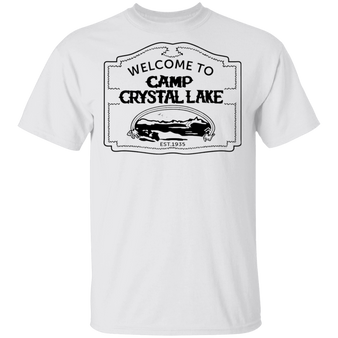 Welcome To Camp Crystal Lake Counselor T-Shirt Funny Friday 13Th Horror Movie Jason Joke Shirt