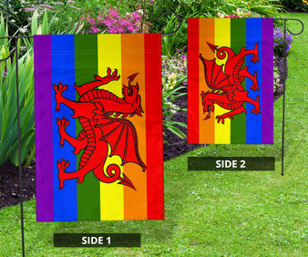 Welsh Dragon LGBT Rainbow Wales Flag LGBT Pride Flag For Sale Indoor Outdoor Decorate