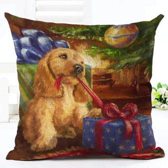 Merry Christmas Printed Cushion Case Cover